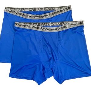 New Balance Men's No Fly 2 Pack Boxer Brief Blue SIZE 3XL